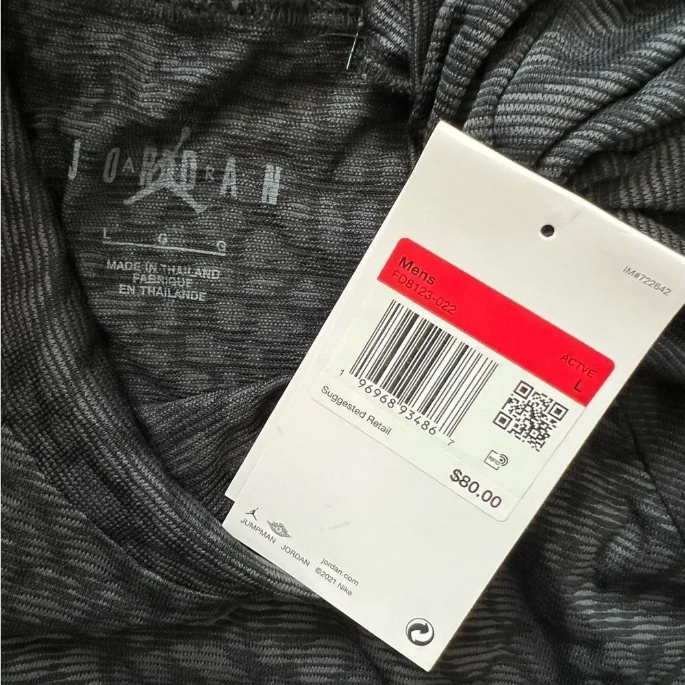 Nike Air Jordan Dri-FIT ADV Long Sleeve Shirt Elephant Print Black